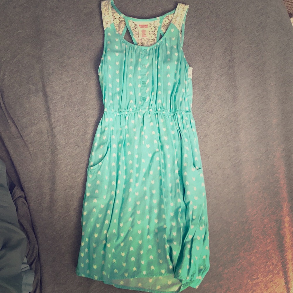 Light mint patterned dress