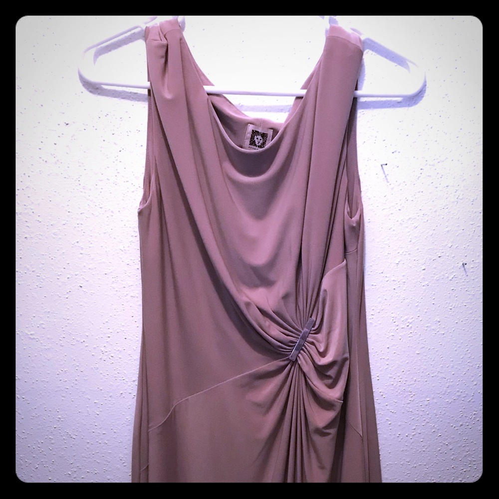 Nude / Tan dressy dress sleeveless