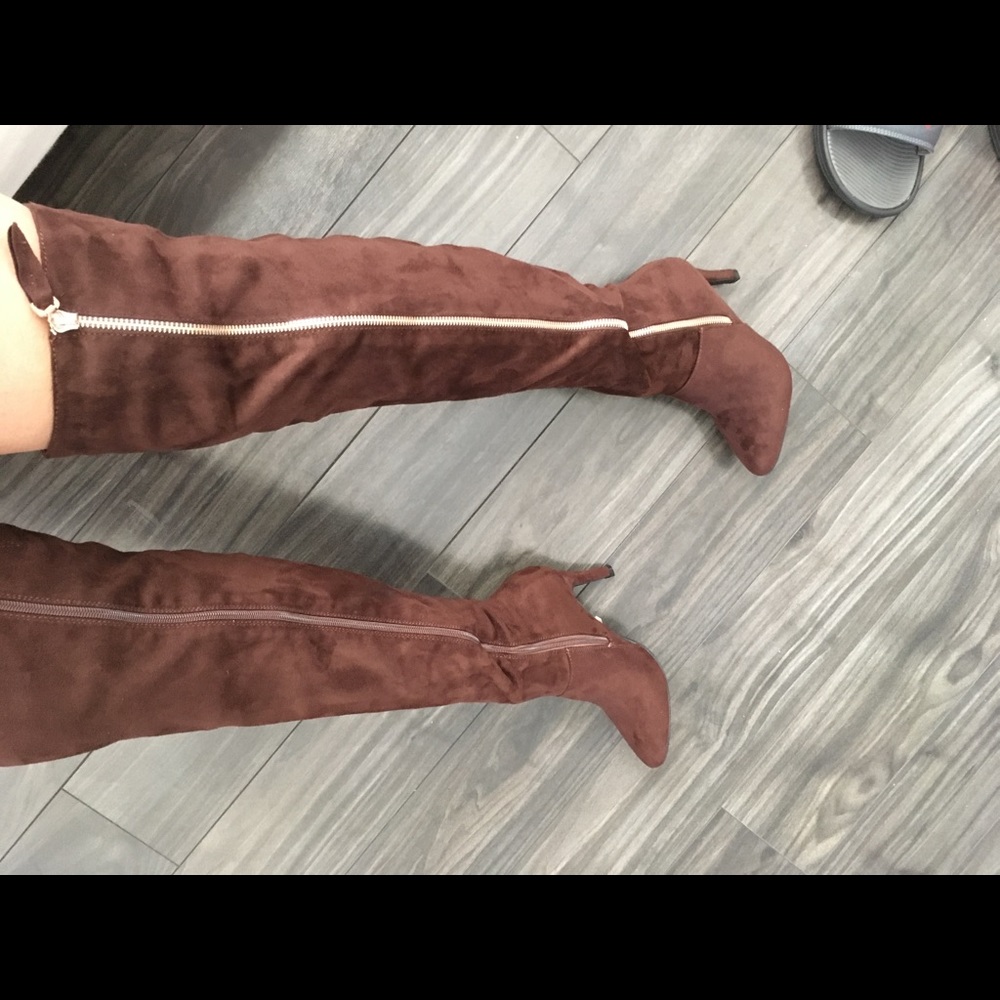 ⬇️HIGH KNEE SUEDE BOOTS tv retail retail price - Picture 4 of 5
