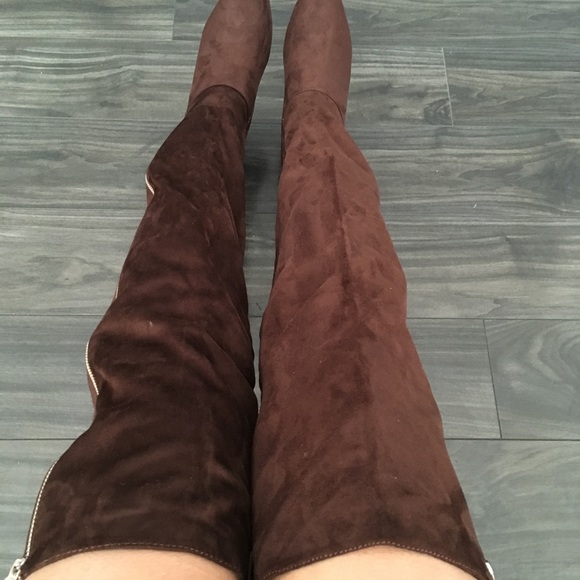 ⬇️HIGH KNEE SUEDE BOOTS tv retail retail price - Picture 5 of 5
