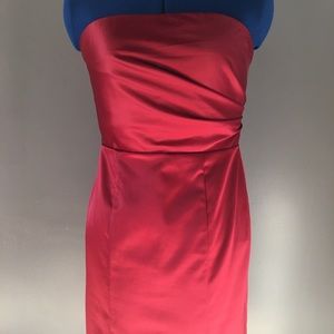 The Limited cranberry tea length cocktail dress