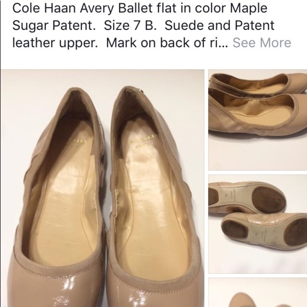Cole Haan Avery Ballet Flat Maple Sugar 7 Nude