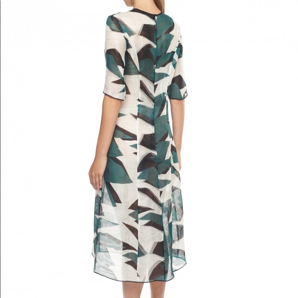 Silk Pattern Printed Cocktail Dress - Picture 4 of 5