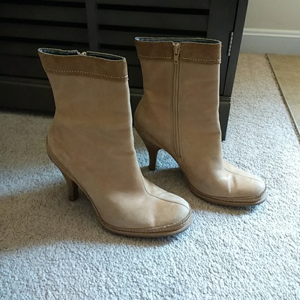Nine West leather & swede boots