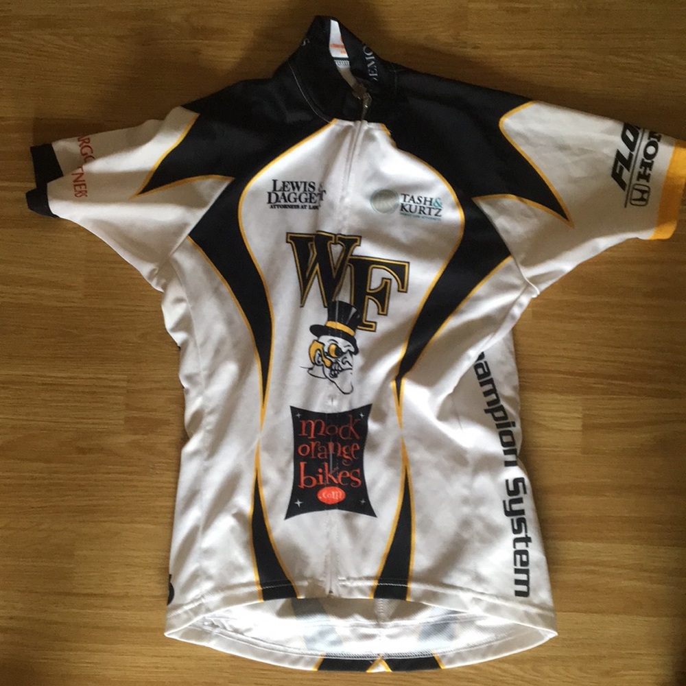 Women’s bike jersey wake forest small
