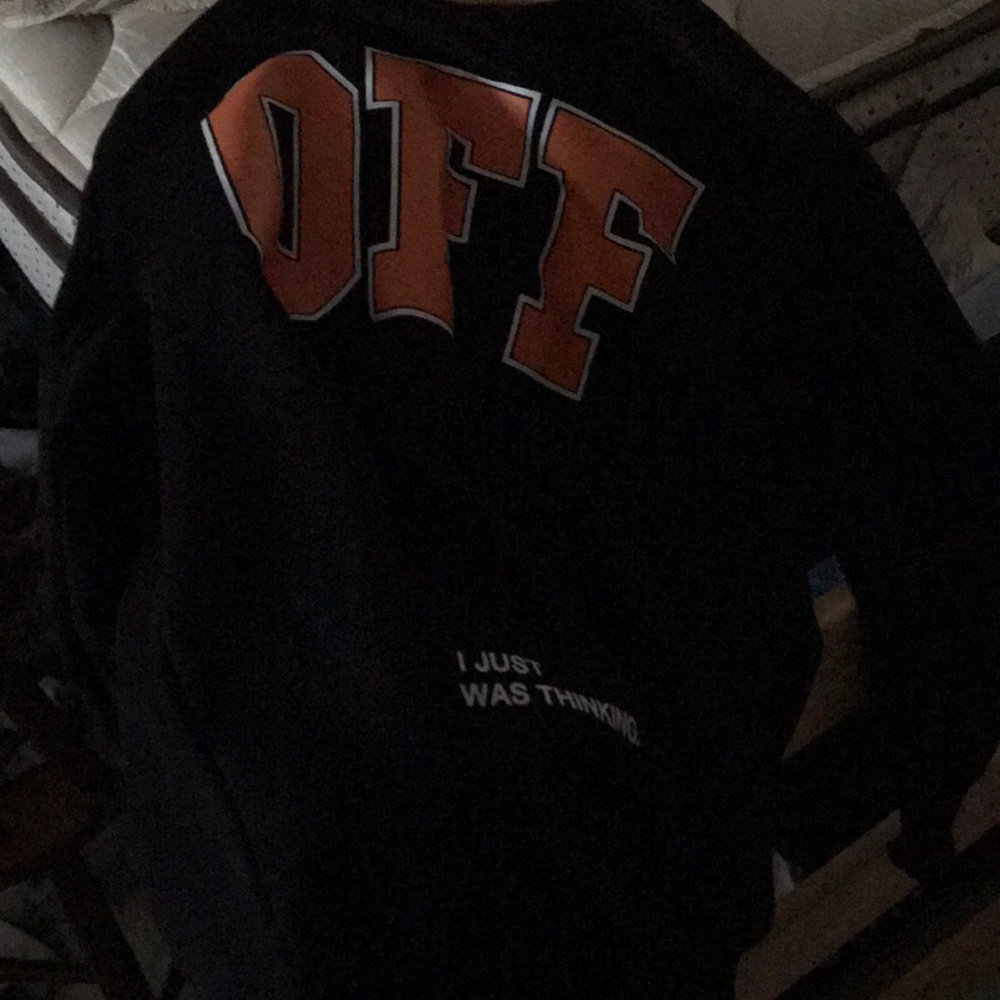 Off white “I was just thinking” shirt