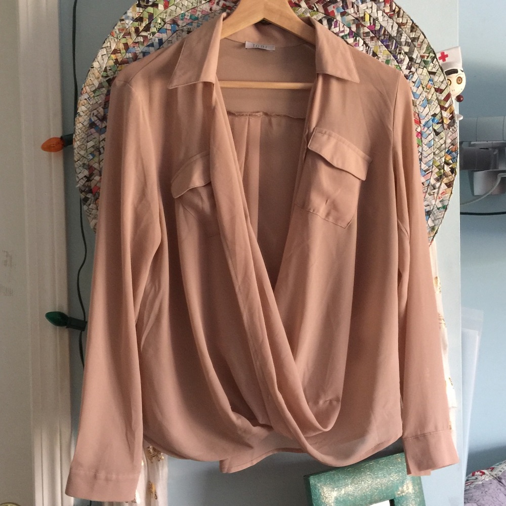 🌷TOBI sheer cross body Blouse🌷
