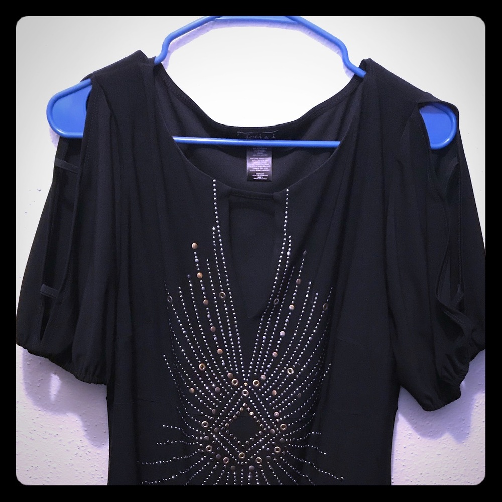 Black cocktail dress