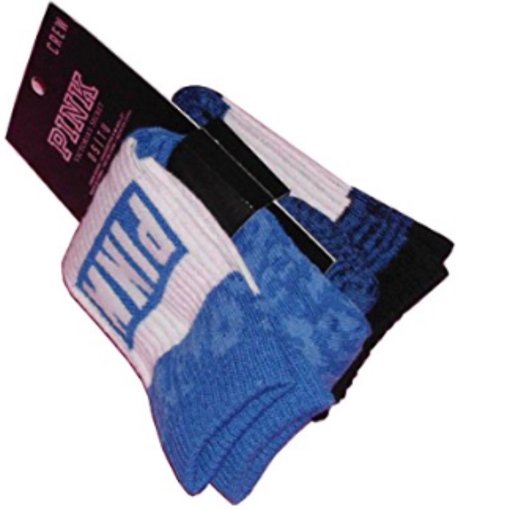 *468 Victoria's Secret PINK Crew Socks 2 Pairs