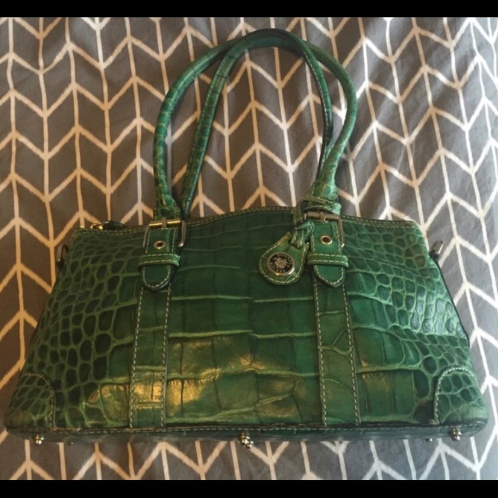 Dooney & Bourke green snakeskin handbag