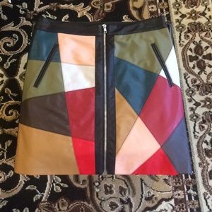 BCBGeneration geometric mini skirt