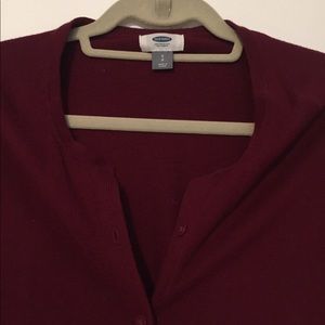 Cranberry Scoop Neck Cardigan!