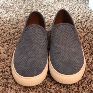 Suede slip on sneakers NWOT