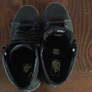 Black high top vans