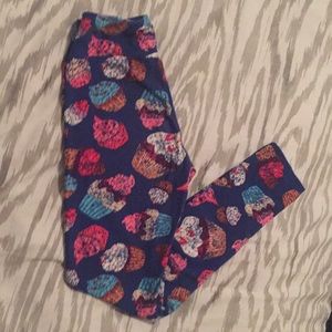 LulaRoe Tween Cupcake Leggings
