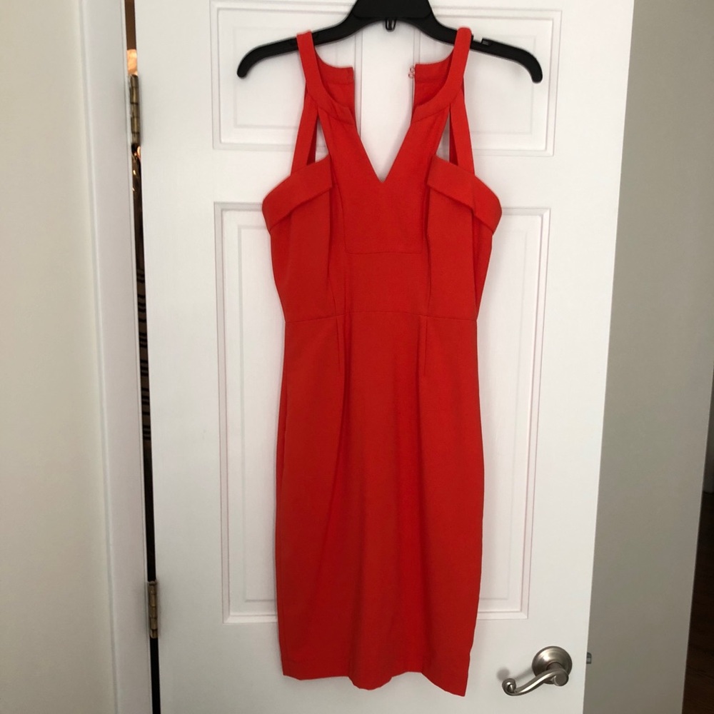 BCBG bright cocktail dress