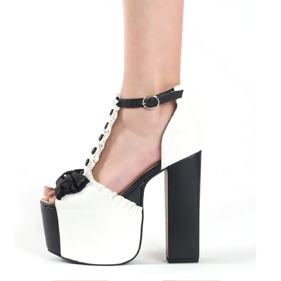 Charla Tedrick "Luxedo" Platform - Size 7 NEW - Picture 3 of 4