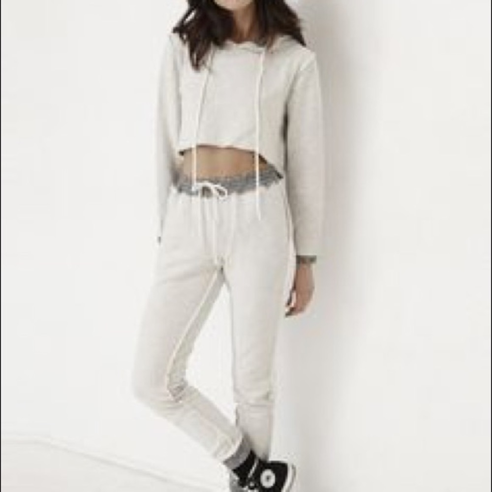 NEW Danielle Guizio grey sweatshirt & sweatpants