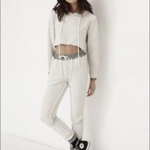 NEW Danielle Guizio grey sweatshirt & sweatpants