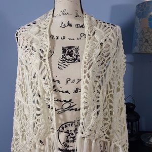 SALE! Venus open crocheted cardigan One Size