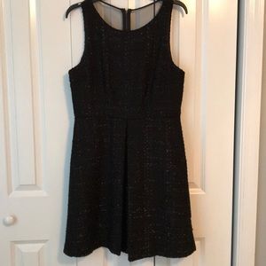 Jennifer Lopez black lined woven dress, 12