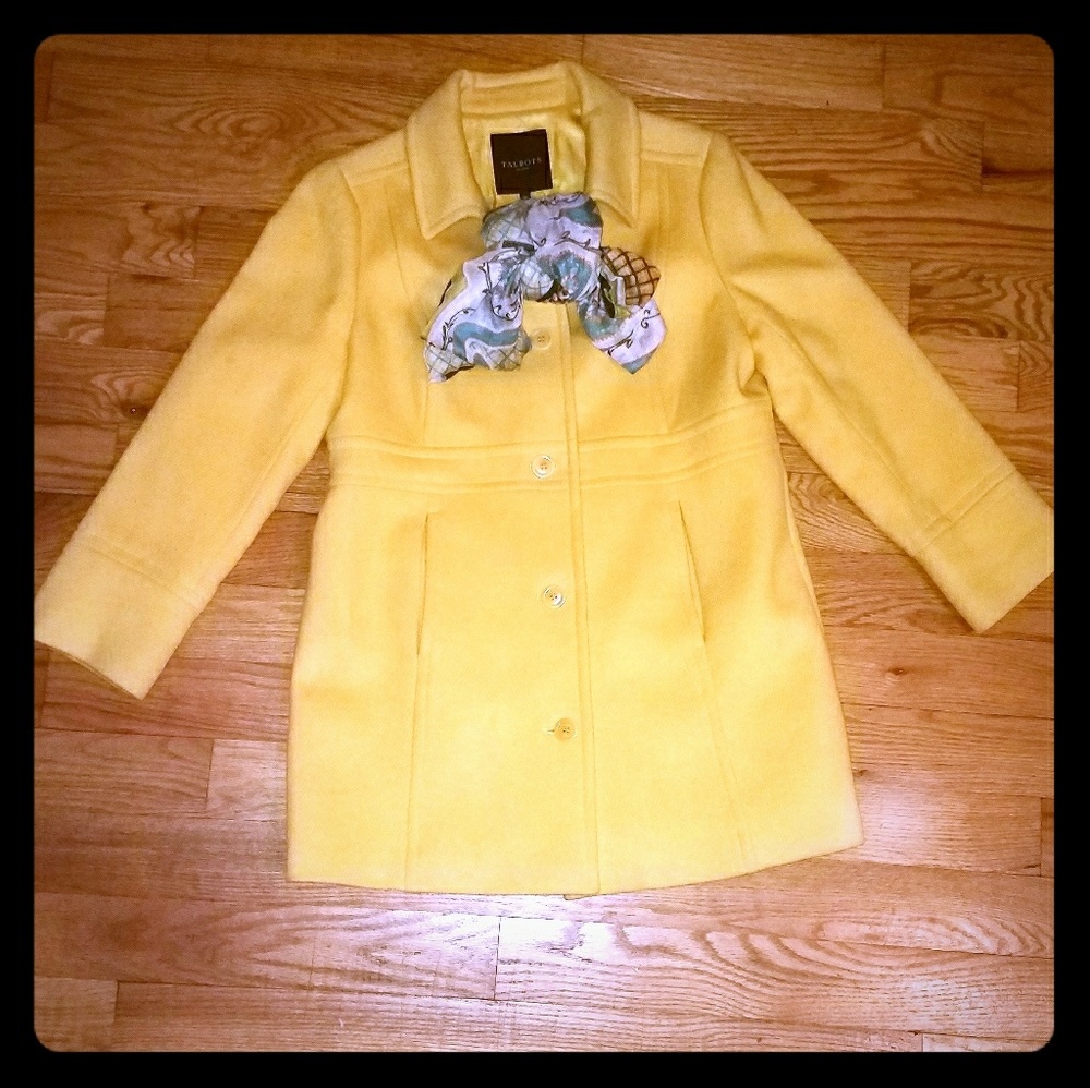 Golden Yellow Talbots Petite Winter Coat