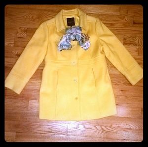 Golden Yellow Talbots Petite Winter Coat