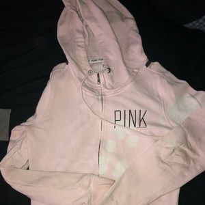 Pink vs hoodie zip up