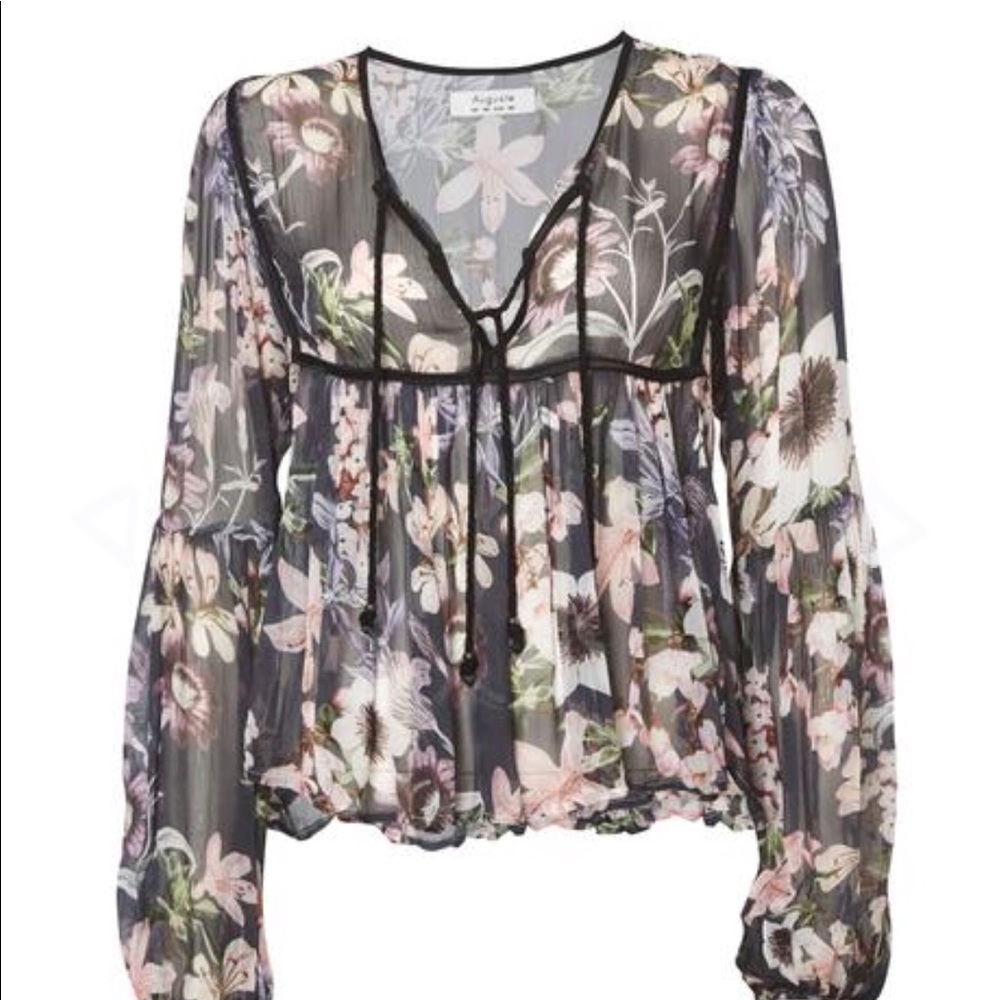 NWT NEVER WORN!  Boho Is Best Sheer Top - Picture 2 of 6