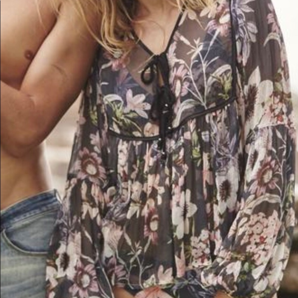 NWT NEVER WORN!  Boho Is Best Sheer Top - Picture 3 of 6