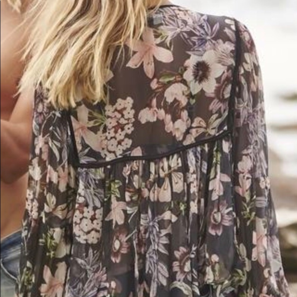 NWT NEVER WORN!  Boho Is Best Sheer Top - Picture 5 of 6