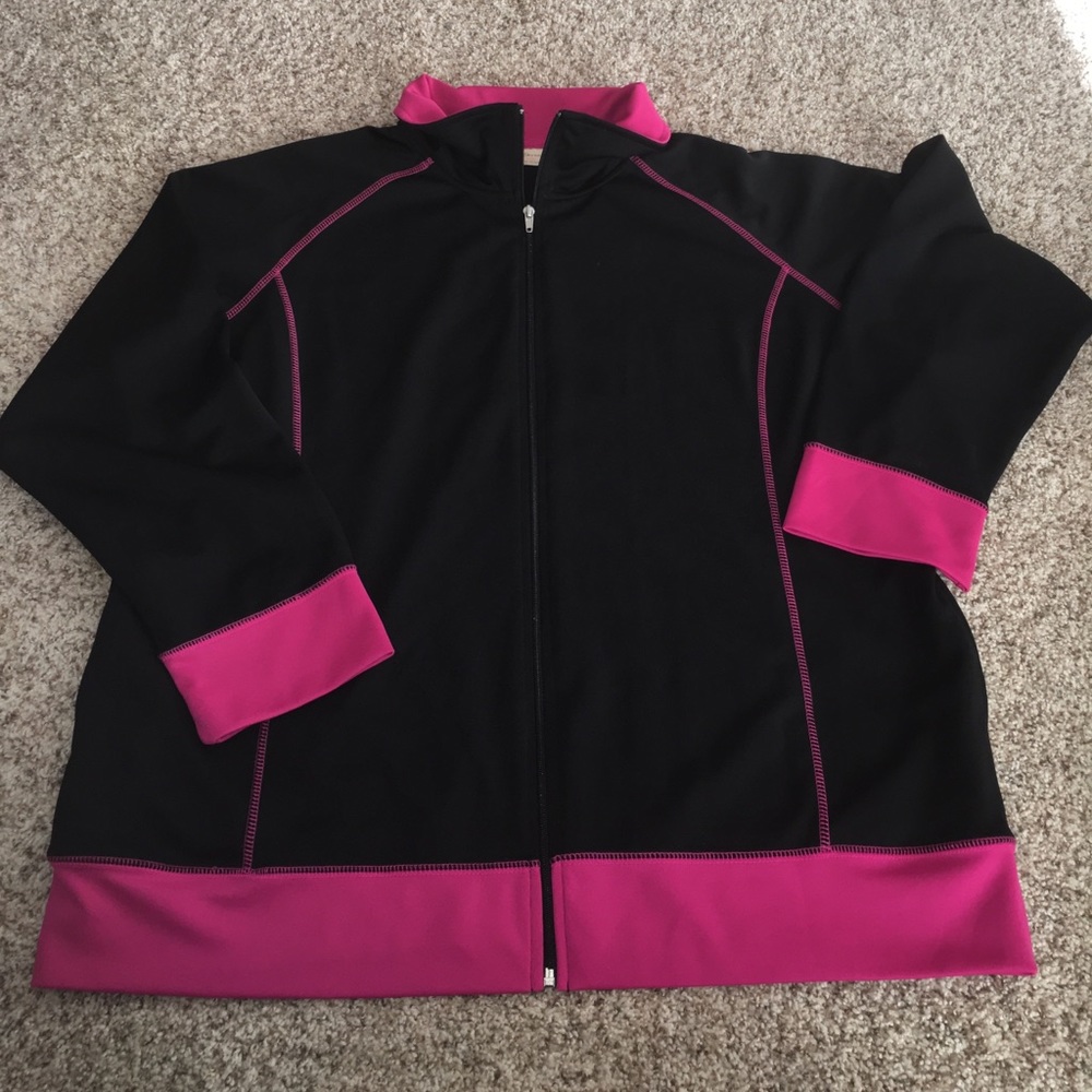 Ladies black & pink pants and jacket