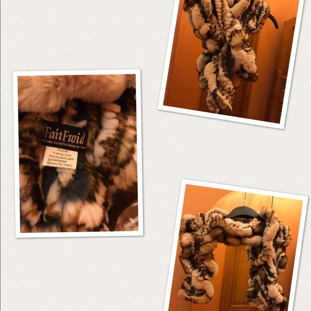 Rabbit Fur Scarf