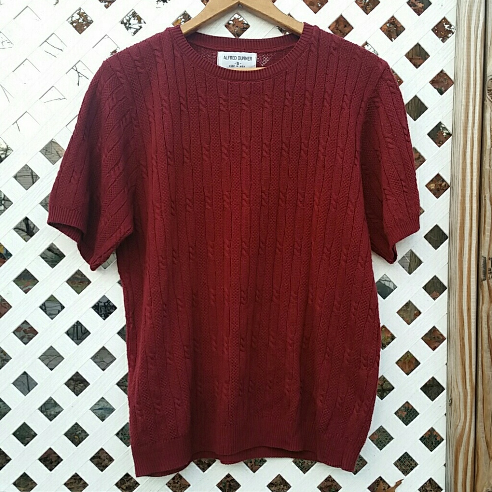 [LAST CHANCE] Red Short Sleeve Knit Sweater