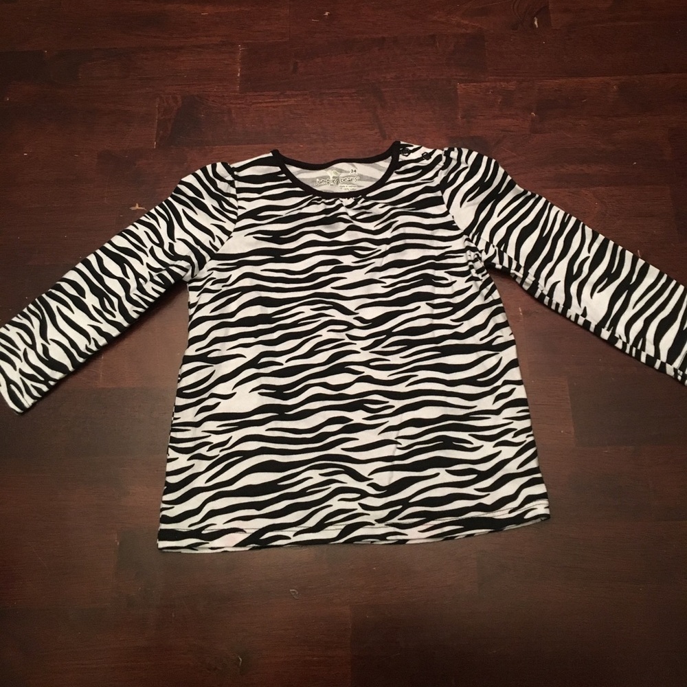 Jumping beans 24 month zebra top