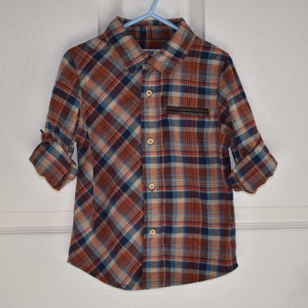 Leather trim pocket top