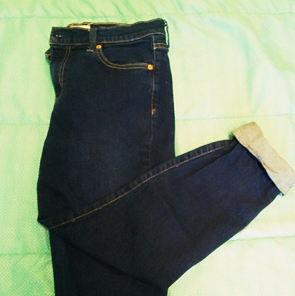 Gap size 29 dark wash denim jeans straight cut