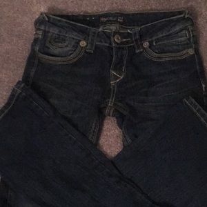 Royal blue rocker boot cut jeans