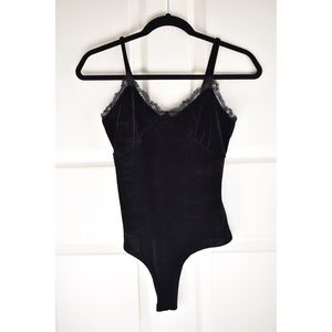 Velvet body suit