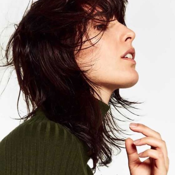 Zara Ribbed High Collar sweater Size S - Picture 6 of 6