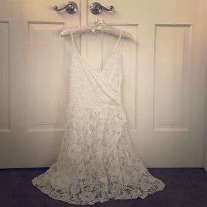 Lacey white fit and flare