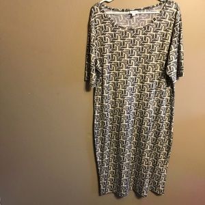 LulaRoe Julia Dress Geometrics Design Sz 3X