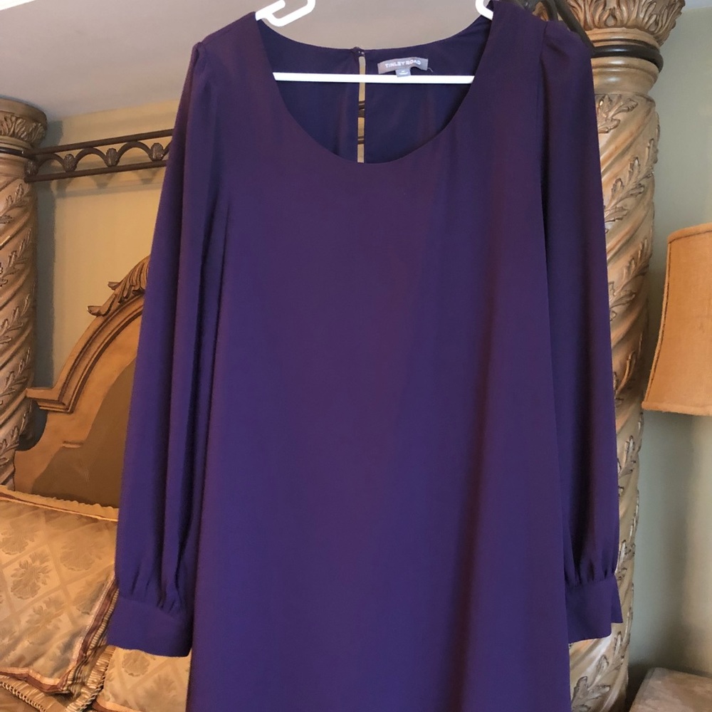 Purple flowing dress