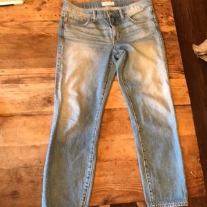 Madewell Boy jeans regular rise. Med denim wash.