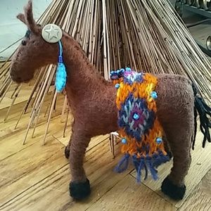 Handcrafted Newari Horse Christmas Ornament