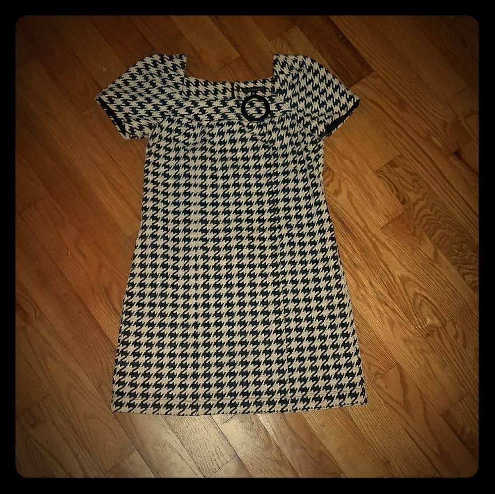 Chris McLaughlin Houndstooth Dress NWOT