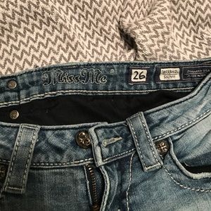 Skinny light wash miss me jeans 26 (fits like 25)