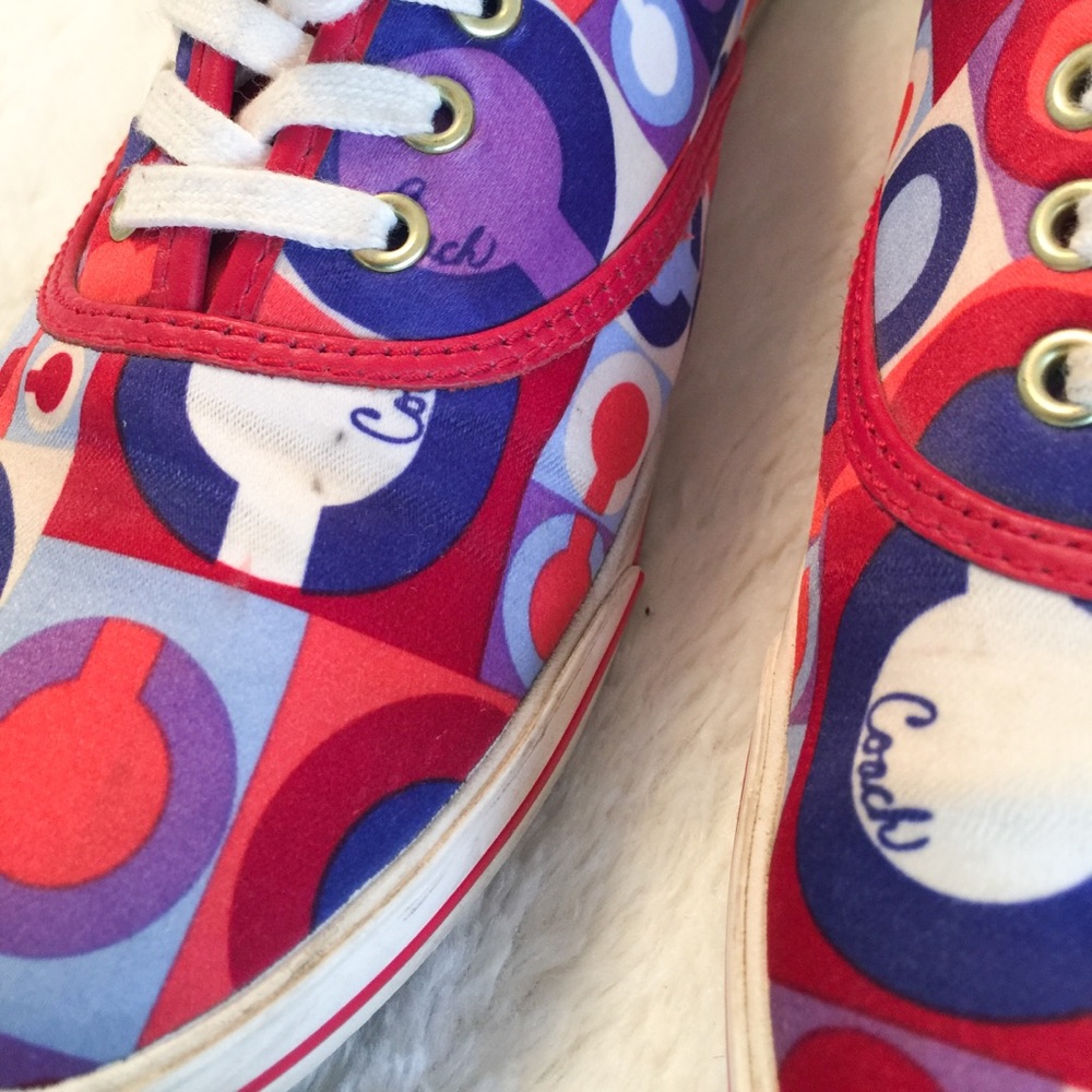 Coach Multi Color Tennis Shoes - Picture 4 of 8