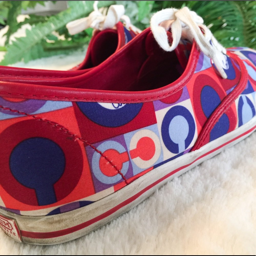 Coach Multi Color Tennis Shoes - Picture 8 of 8