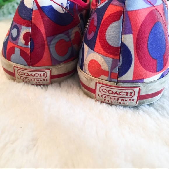 Coach Multi Color Tennis Shoes - Picture 7 of 8